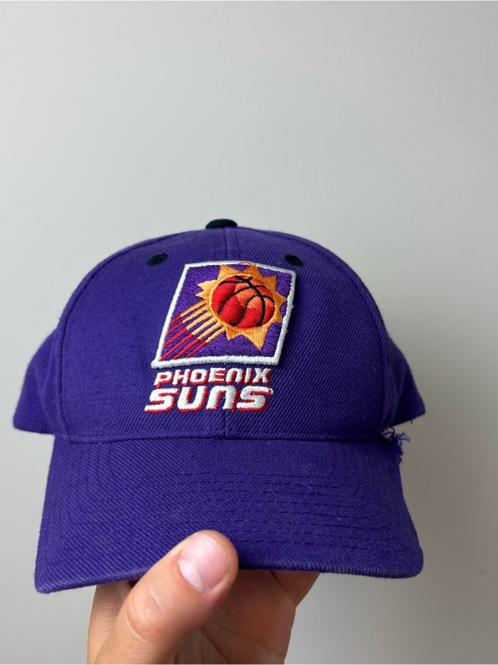 Y2k purple phoenix suns nba puma snapback hat